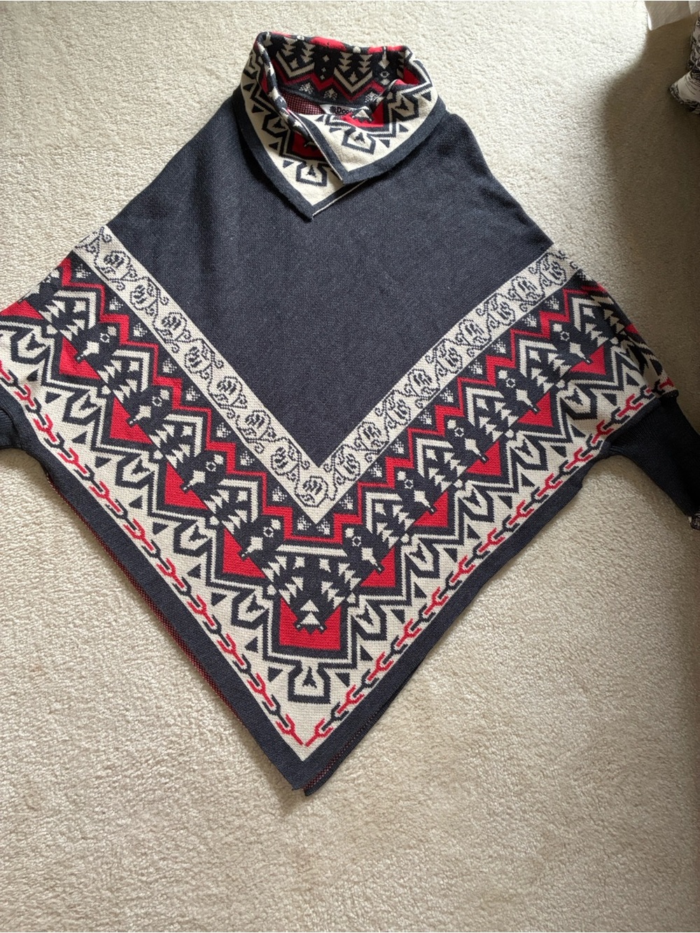 Dore knit sweater poncho